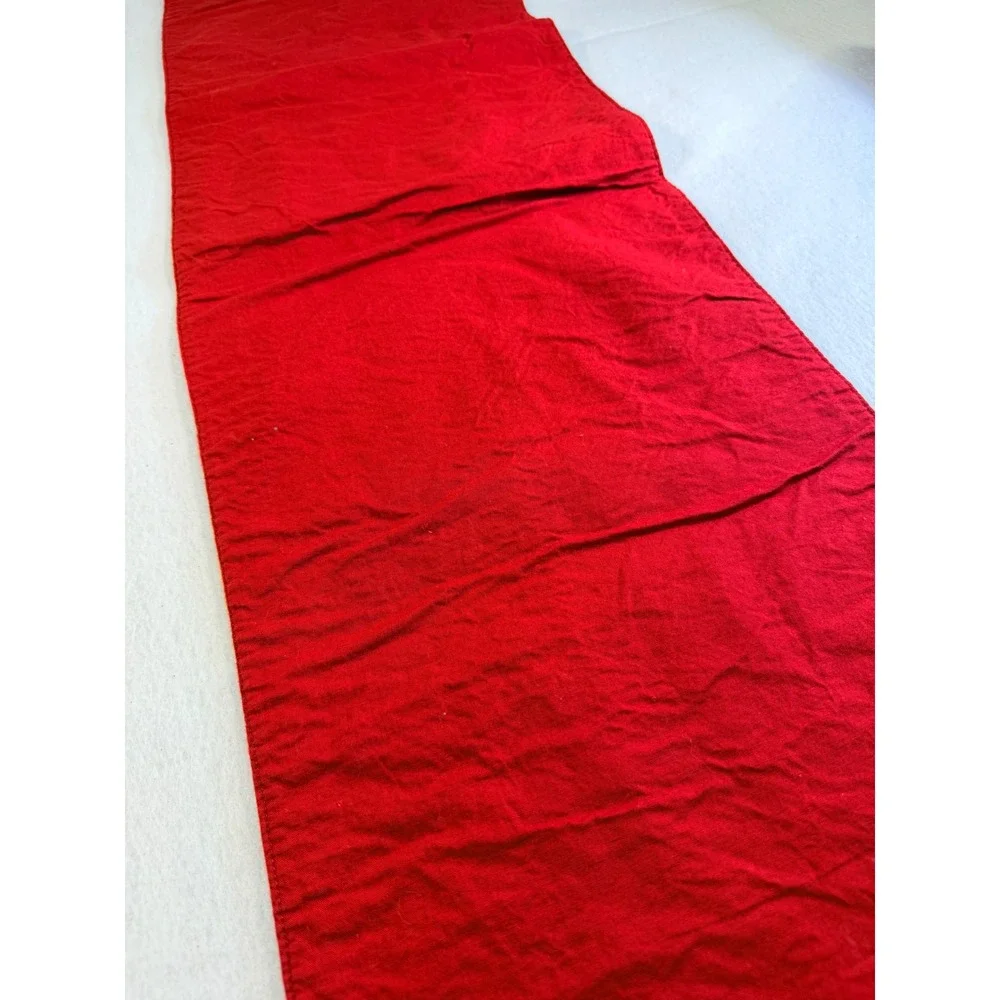 Autumn Patchwork Pumpkin Leaf Woven Table Runner Red Orange Green 13x70
